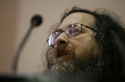 Richard Stallman in the conference in Havana